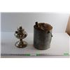 Image 1 : Vintage Gas Can and Kerosene Lamp