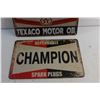Image 3 : Texaco and Champion Signs 12'' x 8''