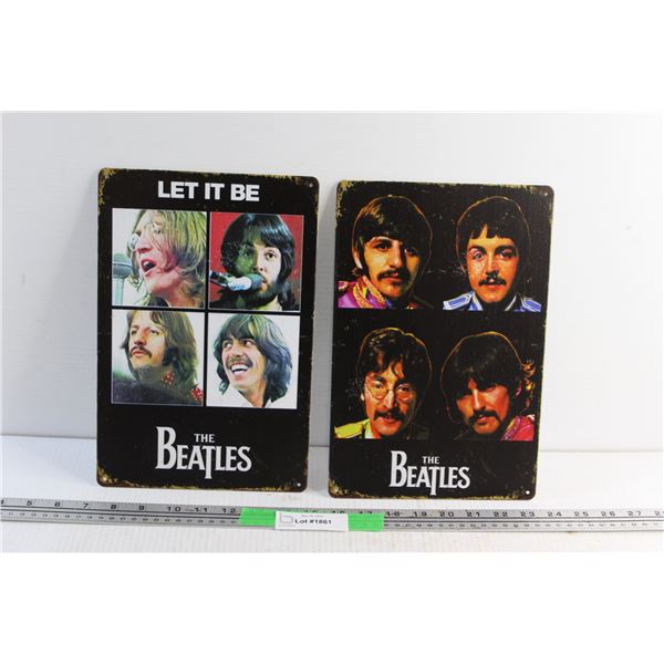The Beatles Signs - 12'' x 8''