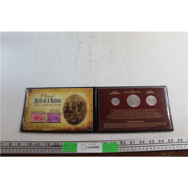 ^Classic Birth of Nation Coin & Stamp Collection