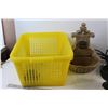 Image 2 : (3) Plastic Baskets, (2) Small Fountains - As Is