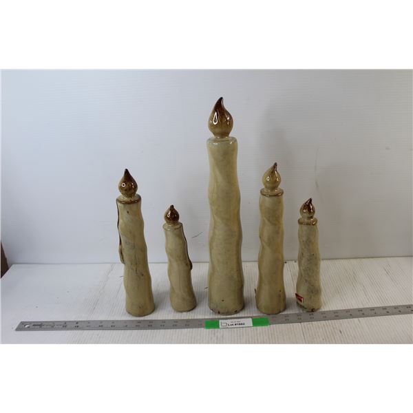 (5) Ceramic Candles