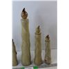 Image 3 : (5) Ceramic Candles
