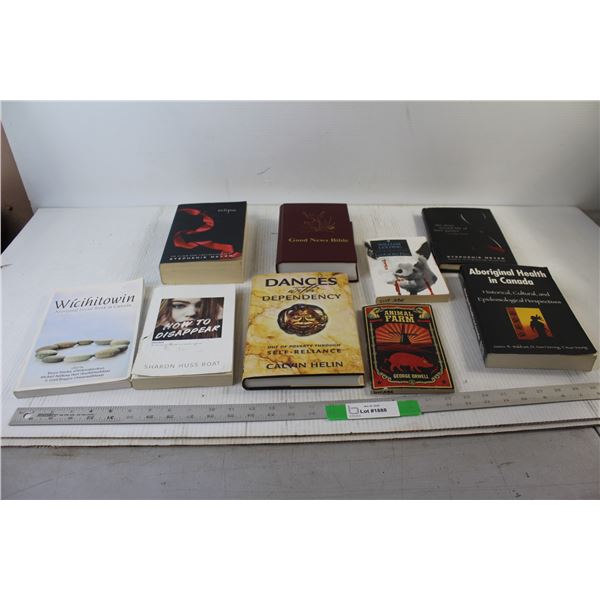 (9) Books - Novels - Lord Of The Flies, Dances With Dependency, Eclipse, etc.