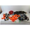 Image 1 : Cables and Cords, (3) Hats, Drawstring Bag, (2) Ratchet Straps,
