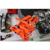 Image 4 : Cables and Cords, (3) Hats, Drawstring Bag, (2) Ratchet Straps,