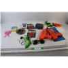 Image 1 : Minecraft Sunglasses, (2) Rubber birds, Blow up Beach Ball, (2) Toy Guns, (2) Car reflectors, Misc.