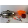 Image 2 : Roaster, Strainer, Tongs, Mugs, (2) Trays,