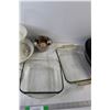 Image 3 : * 2-Tiered Serving Tray, (3) Glass Baking trays, Roaster, Strainer