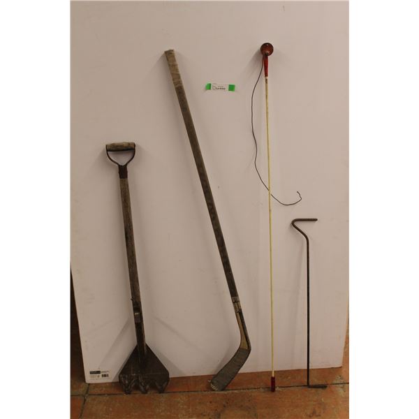 * Hockey Stick, Hay Knife, and Misc.