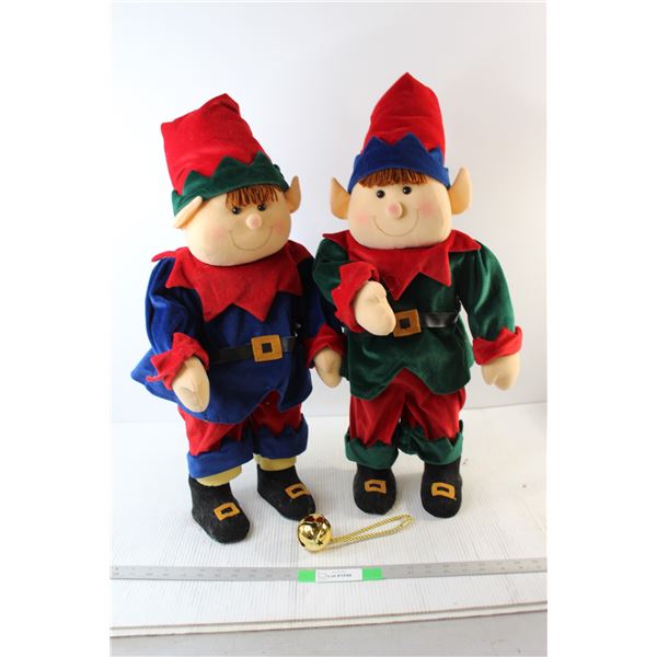 (2) Elf Christmas Decorations