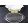 Image 2 : PYREX Gold Medallion Pattern Dish w/Lid - 12" x 3" x 8"