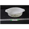 Image 1 : PYREX Green Honeysuckle Pattern Dish - 1.5 Qt