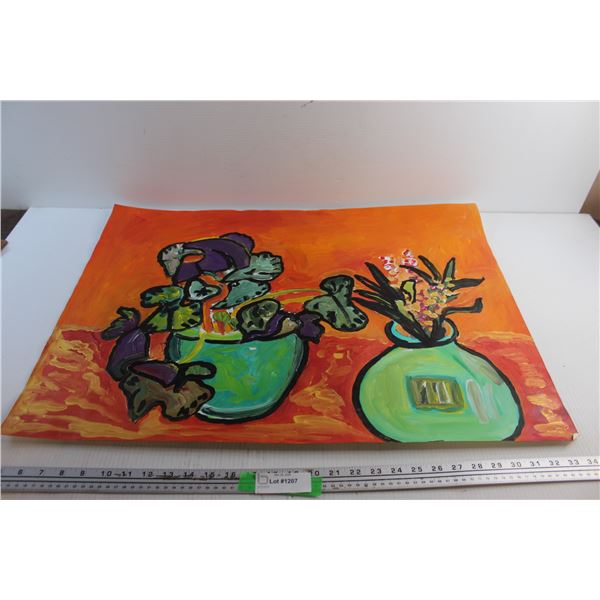 Modern Art Painting 30'' x 22'' Artist : Donna E. Crawford