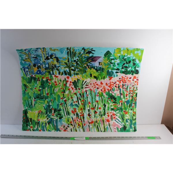 Modern Art Painting 30'' x 22'' Artist : Donna E. Crawford