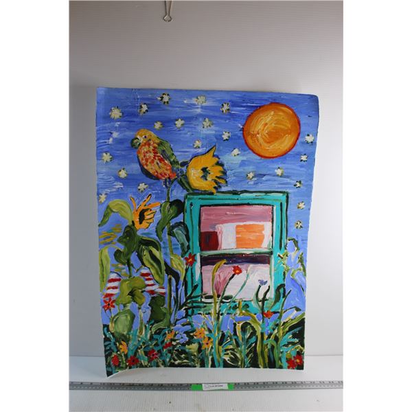 Modern Art Painting 30'' x 22'' Artist : Donna E. Crawford