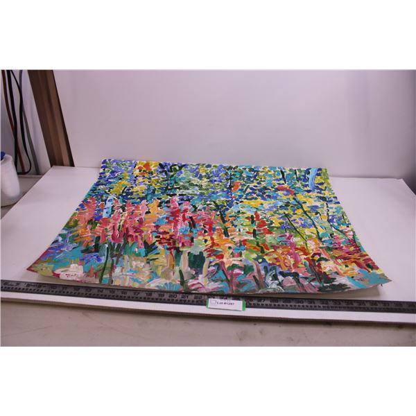 (1) Paintings 20" x 26" - Artist : Donna E. Crawford