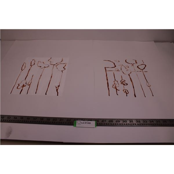 (2) Paintings 20" x 26" - Artist : Donna E. Crawford