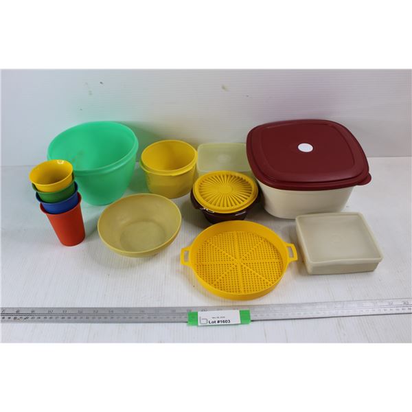 Lot Of Various Tupper Ware Containers/ Cups