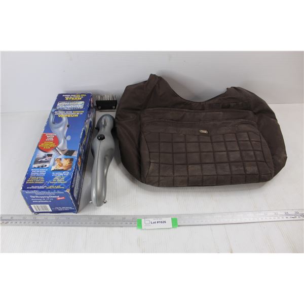 Lug Hand Bag, Grill Daddy Grill Cleaning Brush- As Is
