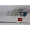 Image 1 : (5) Various Drinking Glasses/ Coffee Cups, Vintage Coca- Cola Pin Badge