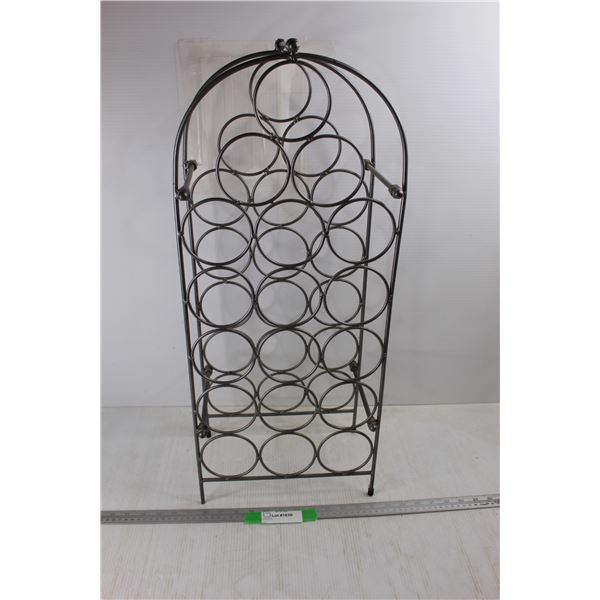 Decorative Wine Bottle Rack, Holds 18 Bottles - 11.5'' x 7'' x 28''