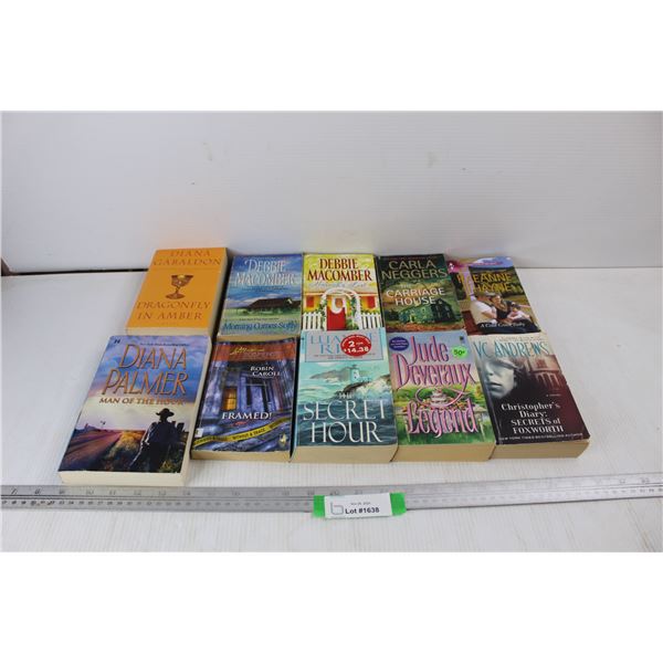 (10) Various Books, Dragonfly In Amber, The Secret Hour, Man Of The Hour, Misc.