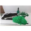 Image 1 : Roughrider Cheer Pom-Poms, Saskatchewan Grey Cup Flag, 60'' x 35'', Misc.