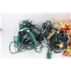 Image 2 : Two Bundles Of Clear Christmas Lights- Unknown Length, Various Christmas tree Balls, Misc.