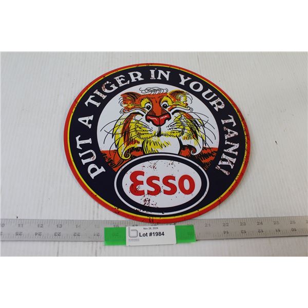 Esso Circular Sign - 12"