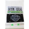 Image 1 : (2) License Plate Signs - Harley Davidson and Puerto Rico - 12" x 6"