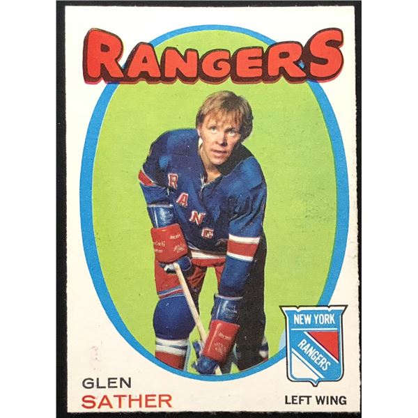 1971-72 O-PEE-CHEE GLEN SATHER (HOF)