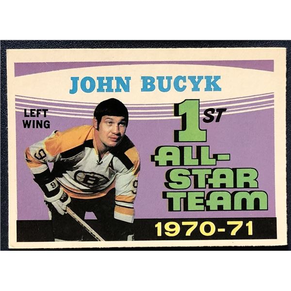 1971-72 O-PEE-CHEE JOHNNY BUCYK (HOF) AS