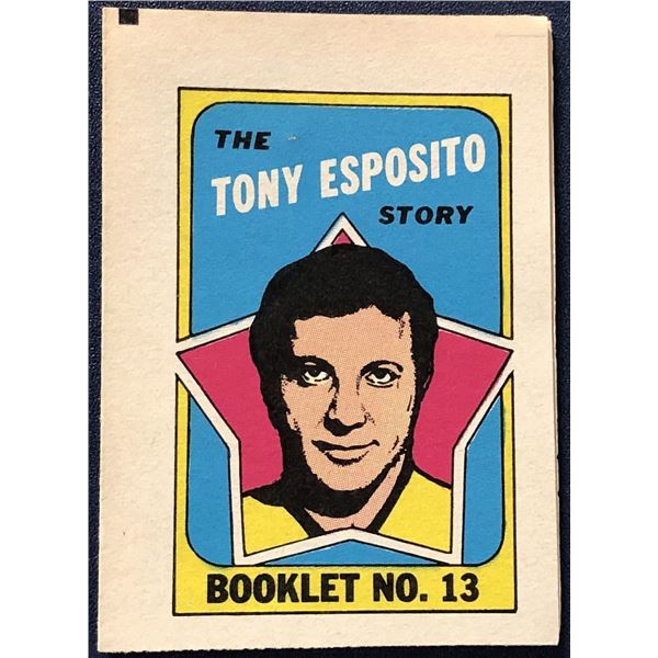1971-72 O-PEE-CHEE TONY ESPOSITO (HOF) INSERT