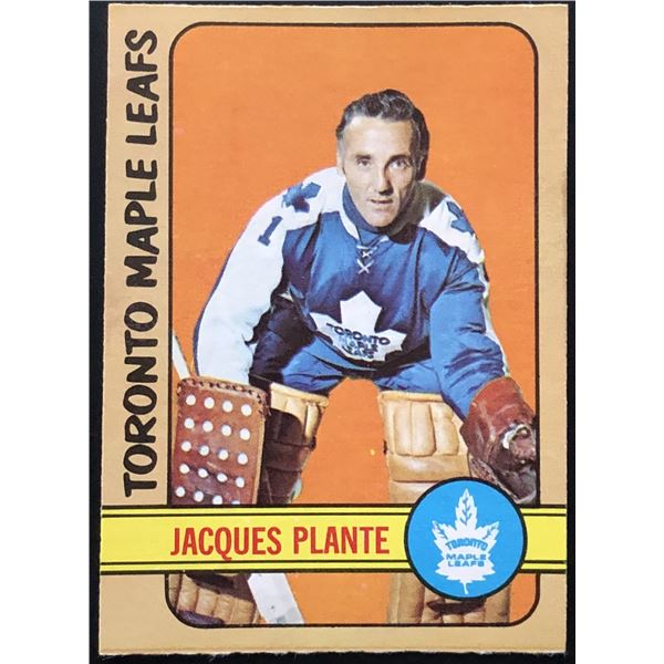 1972-73 O-PEE-CHEE JACQUES PLANTE (HOF)