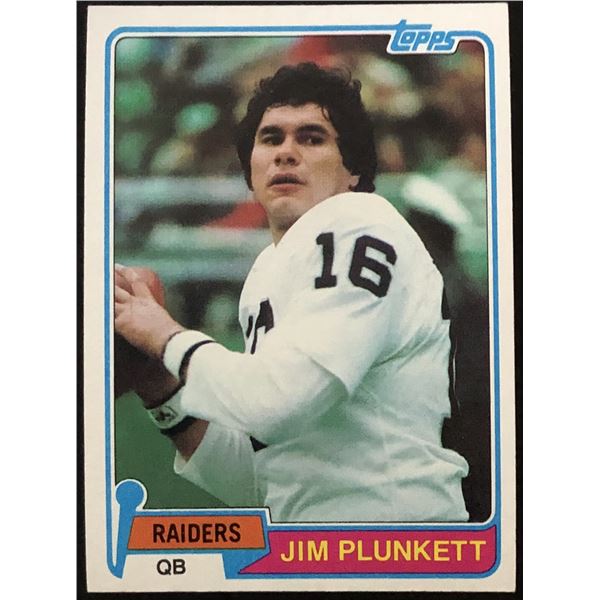 1981 TOPPS JIM PLUNKETT