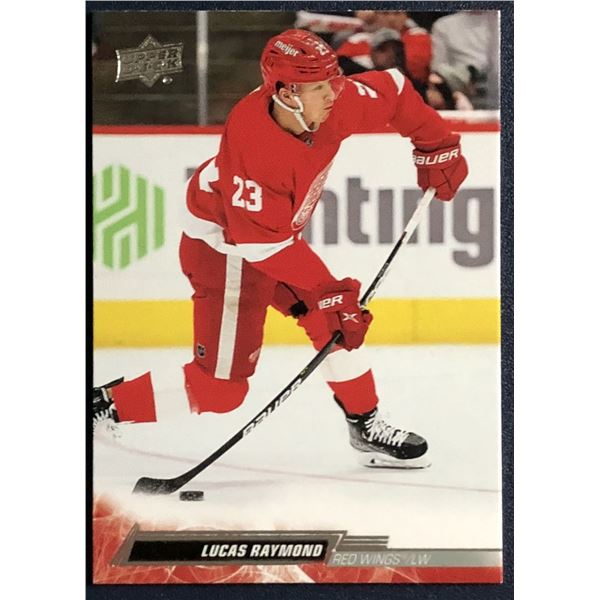 2022-23 UPPER DECK LUCAS RAYMOND ROOKIE CARD