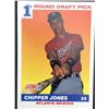 Image 1 : 1991 SCORE CHIPPER JONES (HOF) ROOKIE CARD