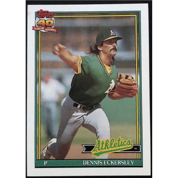 1991 TOPPS DENNIS ECKERSLEY (HOF)