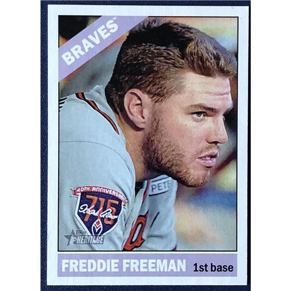 2015 TOPPS HERITAGE FREDDIE FREEMAN