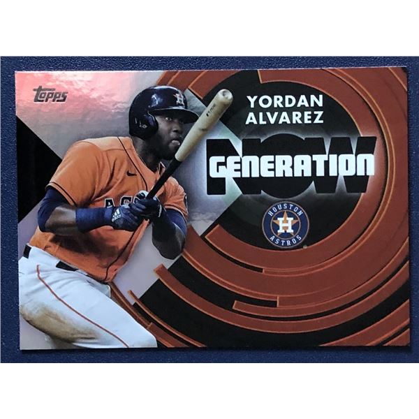 2022 TOPPS GENERATION NOW YORDAN ALVAREZ