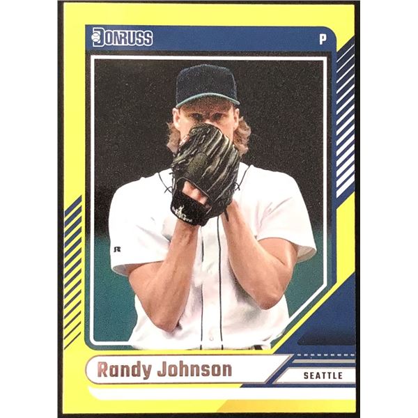 2024 DONRUSS YELLOW FLOOD RANDY JOHNSON (HOF)