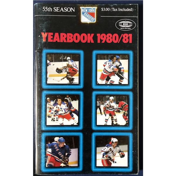 NEW YORK RANGERS 1980-81 MEDIA GUIDE