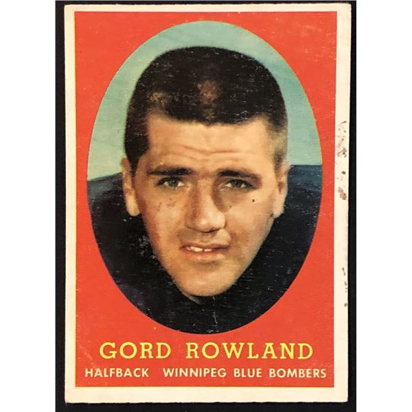 1958 TOPPS GORD ROWLAND
