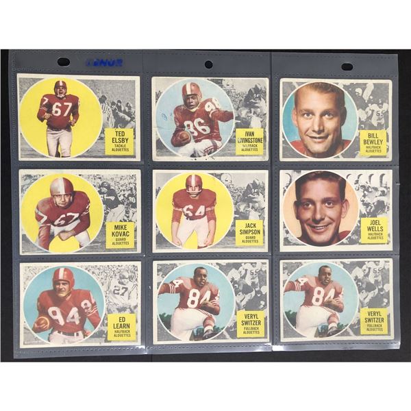 1960's CFL COLLECTION - MONTREAL ALOUETTES (9)