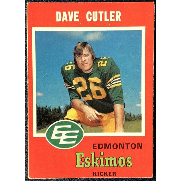1971 O-PEE-CHEE DAVE CUTLER (HOF) ROOKIE CARD
