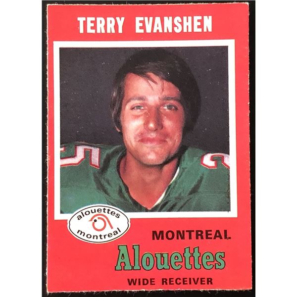 1971 O-PEE-CHEE TERRY EVANSHEN (HOF)