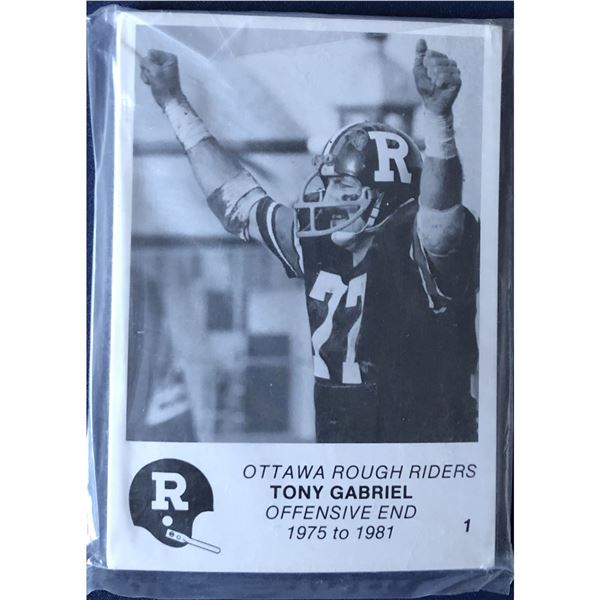 1982 JOGO Ottawa Rough Riders all time team greats set