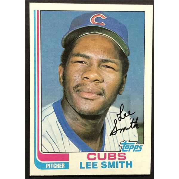 1982 TOPPS LEE SMITH (HOF) ROOKIE CARD