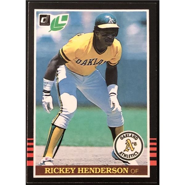 1985 DONRUSS RICKEY HENDERSON (HOF)